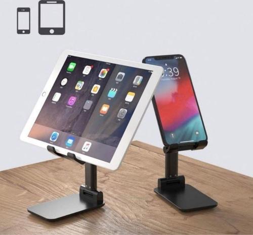 Siyah Aynalı Cep Telefonu Sabitleyici Stand Katlanabilir Ayarlanabilir Telefon Standı