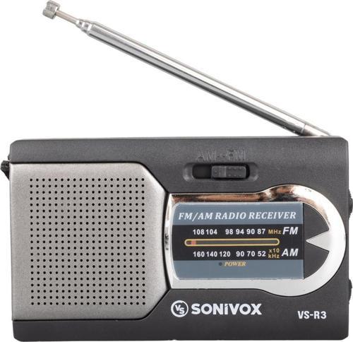 SİYAH RENK CEP TİPİ ANALOG FM RADYO VS-R3 