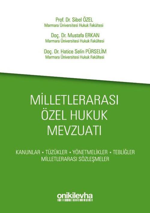 Milletlerarası Özel Hukuk Mevzuatı-Yeşil Kapak