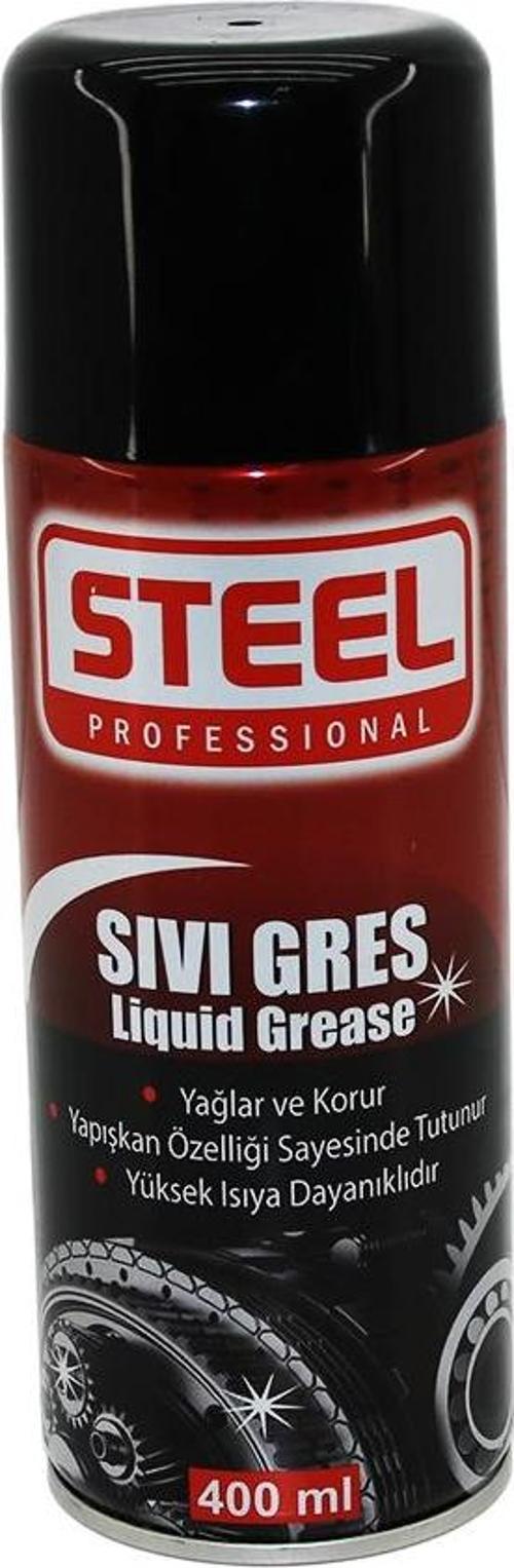 STEEL ST-1922 SIVI GRES SPREY 400ML YAĞLAR - KORUR - ISIYA DAYANIKLI 