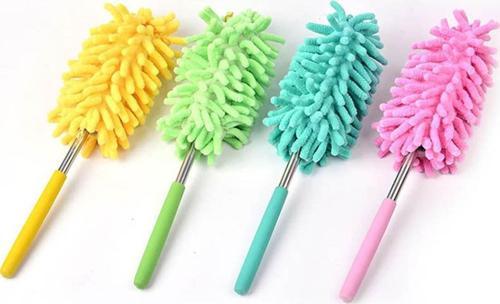 Teleskopik Mikrofiber Pratik Uzayabilen Toz Alma Fırçası Aparatı 