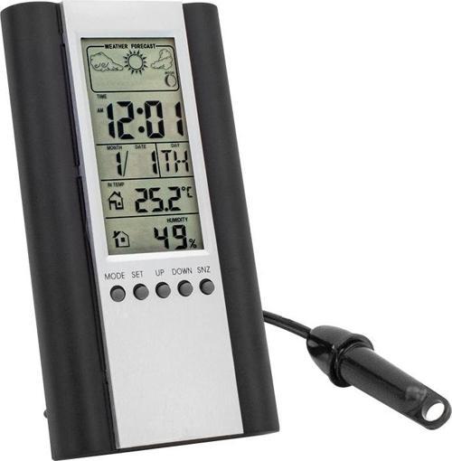 TERMOMETRE (ISI+NEM ÖLÇER*SAAT*ALARM) 