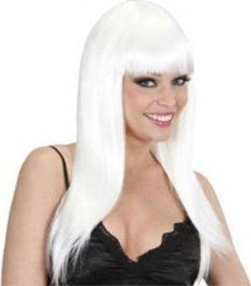 Uzun Peruk Saç - Beyaz 