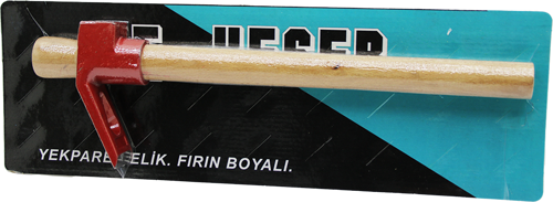 VAKUMLU KIRMIZI KESER AHŞAP SAPLI