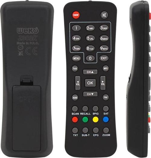 WEKO KR AMSTRAD-KAWAİ MİNİ TTX TELETEXLİ KÜÇÜK KALIP SD UYDU KUMANDA 