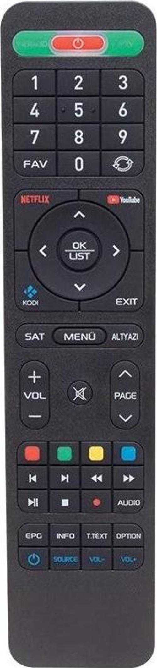 WEKO KR HIREMCO TURBO 4K NETFLIX-YOUTUBE TUŞLU HD UYDU KUMANDASI (4181=16923) 