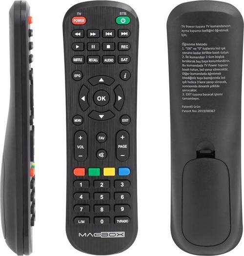 WEKO KR MAGBOX LMLİ DRAGON LUNA 2020 SERİSİ TV ÖZELLİKLİ AKILLI UYDU KUMANDASI (TÜM LMLİ KUMANDALARA