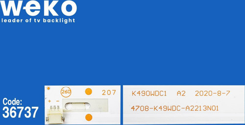 WKSET-5906 36737X9 K490WDC1 A2 4708-K49WDC-A2213N01 9 ADET LED BAR