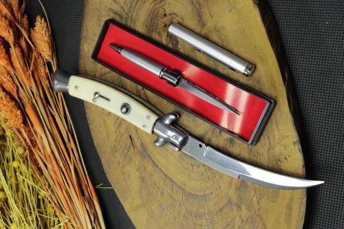 22 cm Kemik Oval ORJİNAL AKC Çakı ve Kalem Bıçak
