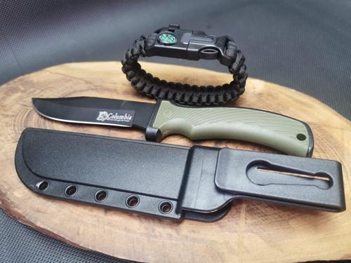 Kamp Outdoor 21 cm Avcı Bıçağı ve Paracord Bileklik Seti 