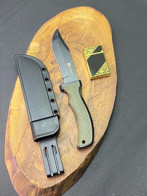 Kamp Outdoor 21 cm Avcı Bıçağı + Dupont Tarz Çakmak Seti 