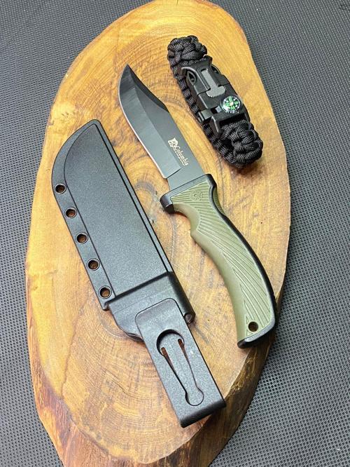 Kamp Outdoor 21 cm Avcı Bıçağı + Paracord Bileklik Seti 