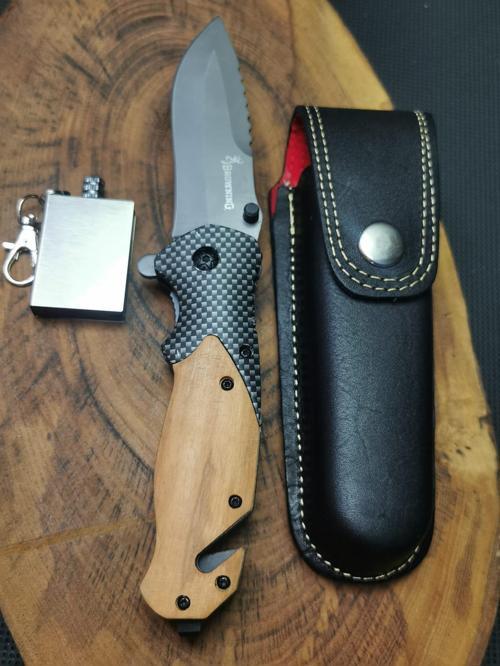 Kamp Outdoor Browning 21 cm Avcı Bıçağı Kılıflı Seti 