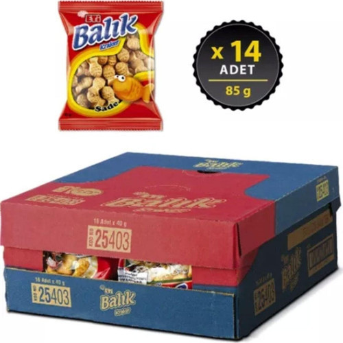 Balık Kraker 40gr X 16 Adet
