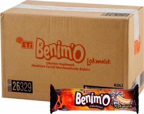 Benimo Çikolata Kaplı Hindistan Cevizli Bisküvi 80 Gr. X 18 Adet