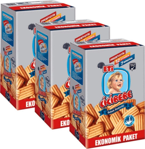 Cicibebe Bebek Bisküvisi 1000 gr 3 Adet