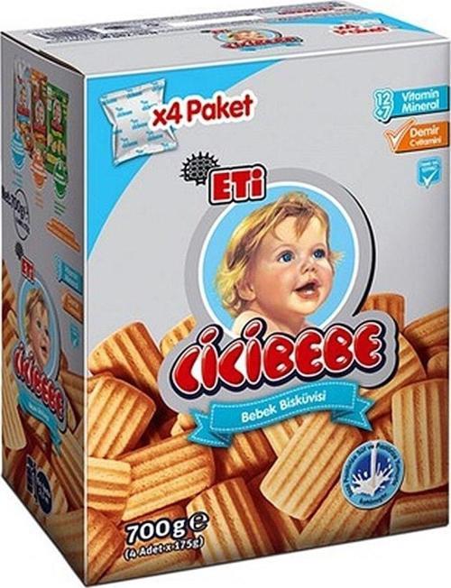 Cicibebe Bebek Bisküvisi 700g (4 Adet X 175 G)