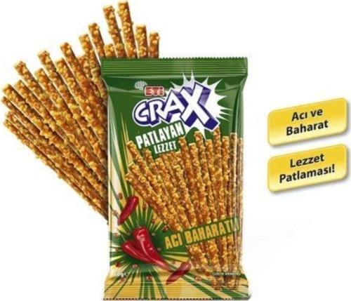 Crax Pat Layan Lezzet Acı Baharatlı Çubuk Kraker 20 Adet