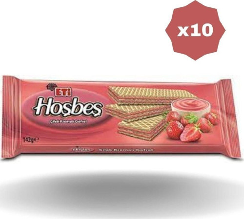 Hoşbeş Çilekli 142 Gr X 10 Adet