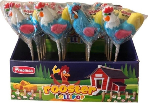 Rooster Lollipop Horoz Şeker 40gr (24 Adet) Halal