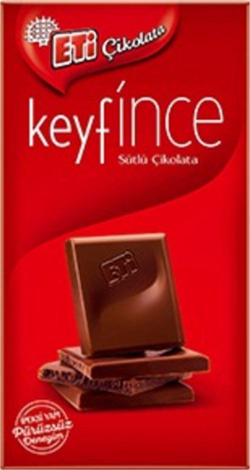 Keyf İnce Sütlü Çikolata 27 gr - 12 ad