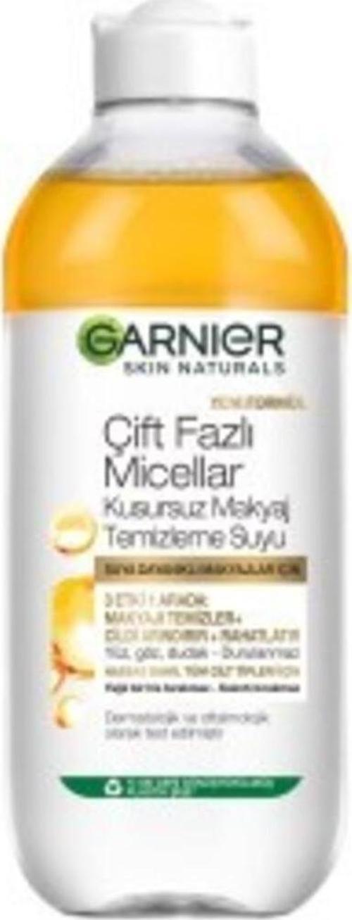 (MİNİ PAMUK HEDİYE ) Çift Fazlı Micellar Kusursuz Makyaj Temizleme Suyu 400 Ml ( 1 ADET )