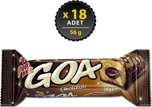 Popkek Goa Çikolatalı Kek 56 g x 18 Adet