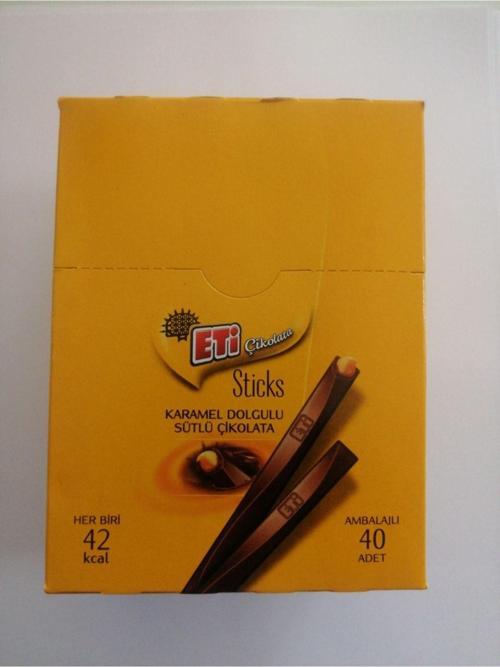 Sticks Karamel Dolgulu Sütlü Çikolata