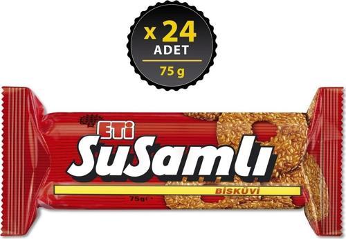 Susamlı Bisküvi 75 g x 24 Adet