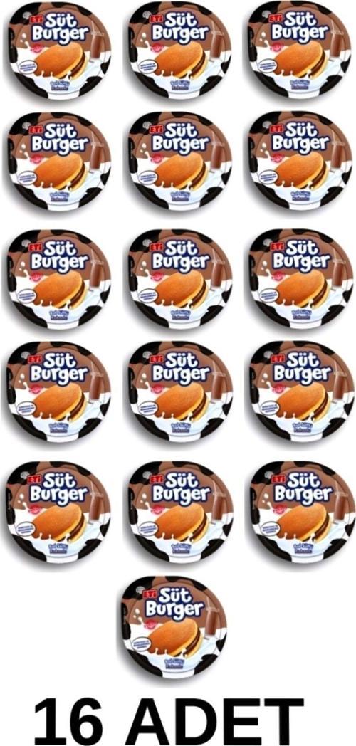 süt burger kakaolu 16 adet milk burger cacao 16 prc sutburger