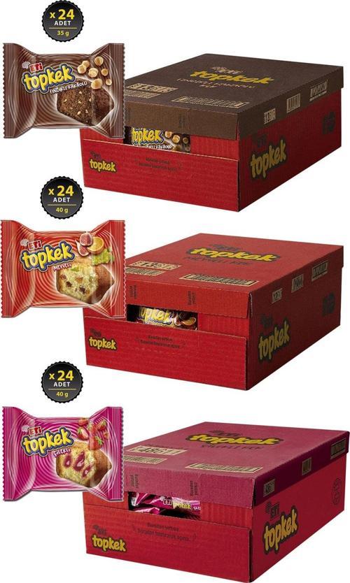 Topkek 24 Lü 3 Kutu Karma Set (toplam 72 Adet)