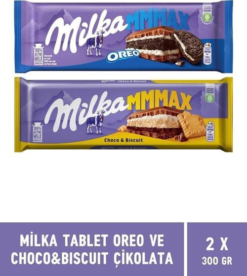Oreo Ve Choco & Biscuit Tablet Çikolata 300 gr Mmmax - 2 Adet