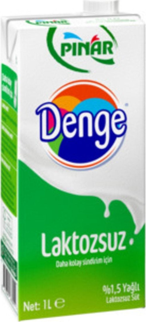 Denge Laktozsuz Süt 1 lt 2 Adet