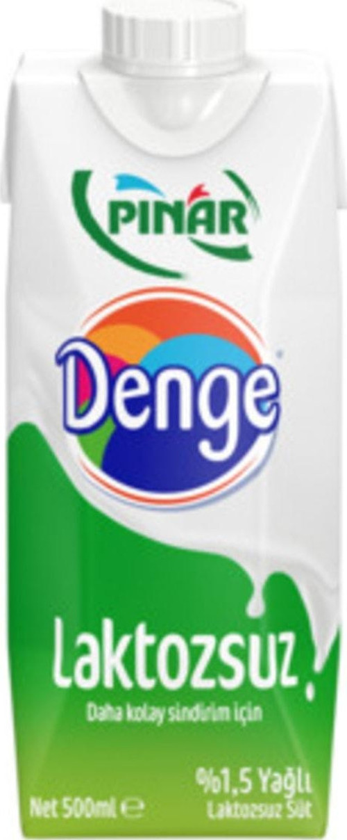 Denge Laktozsuz Süt 500 Ml ( 3 Adet )