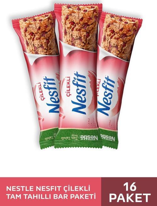 Nesfit Tam Tahıllı Çilekli Bar 16x23,5 G