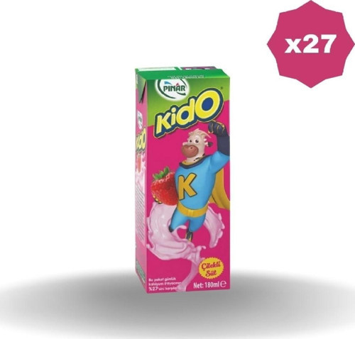 Kido Süt Çilekli 180 Ml X 27 Adet