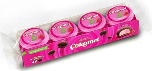 ÇOKOMEL MARSHMALLOW ÇİLEKLİ 48 GR MAVİ