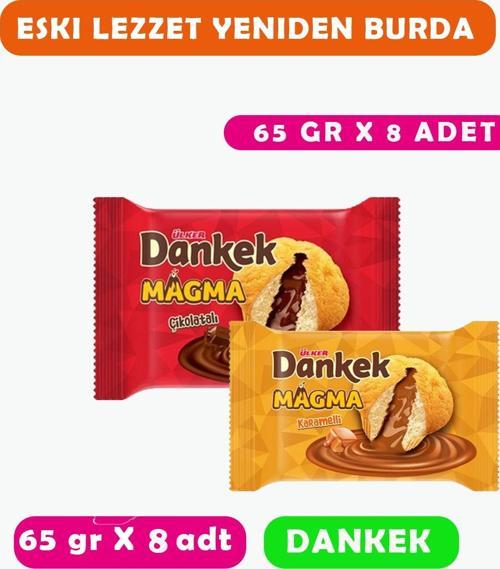 Dankek Magma Karma Paket Çikolatalı 65 Gr X8 Adet + Karamel 65 Gr X 8 Adet (sepet Gıda)