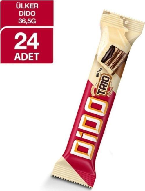 Dido Trio Beyaz Çikolatalı Gofret 37 Gr X 24 Adet