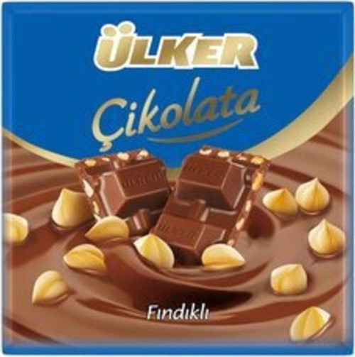 Fındıklı Sütlü Kare Çikolata 60g ( 10 Adet )