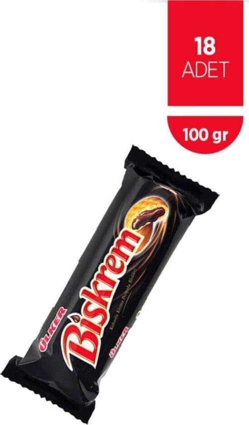 Biskrem Kakaolu Bisküvi 18'li 100 G 18 Adet
