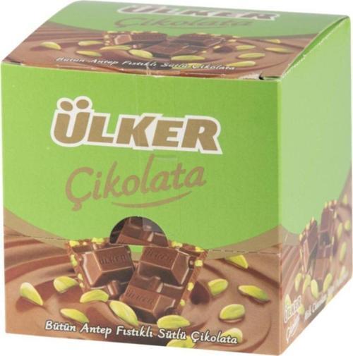 Çikolata Fıstıklı Kare 70 gr (6 Adet)