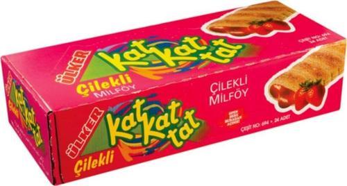 Katkat Tat Çilekli Milföy 28 g (24 Adet)