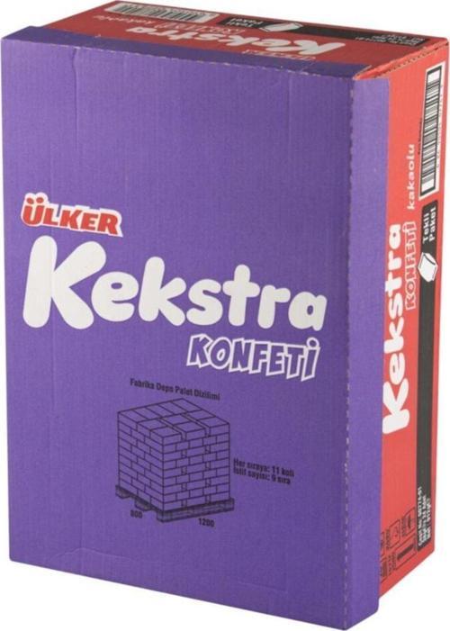 Kekstra Konfeti Çikolata Soslu Kakaolu Kek 38 Gr (24 Adet)