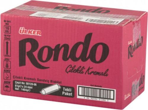 Rondo Çilek Aromalı 61 Gr. (24 Adet)