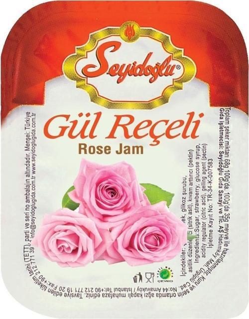 Kahvaltılık Gül Reçeli 15  gr Piknik Koli Içi (100 Adet)