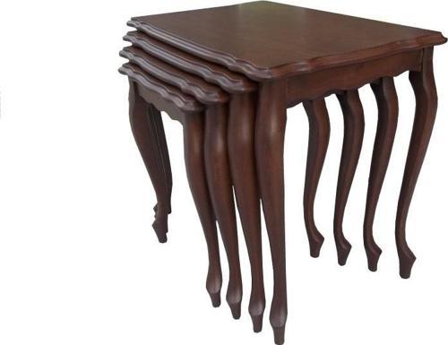 Zigon ST 17632 Klasik Model  Sehpa Parlak Ceviz Nature Kayın Aslan ayak El yapım