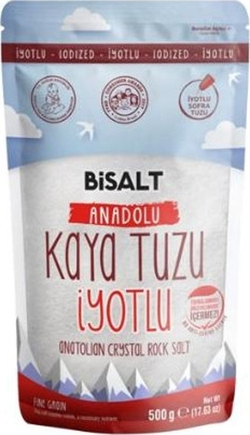 Anadolu Kaya Tuzu İyotlu 500 Gr. (4'lü)