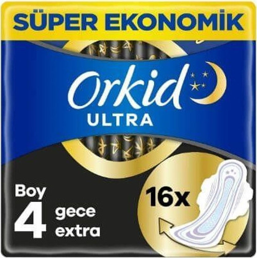ORKID ULTRA EXTRA DORTLU GECE EXTRA 16'LI (4) (24'lü)
