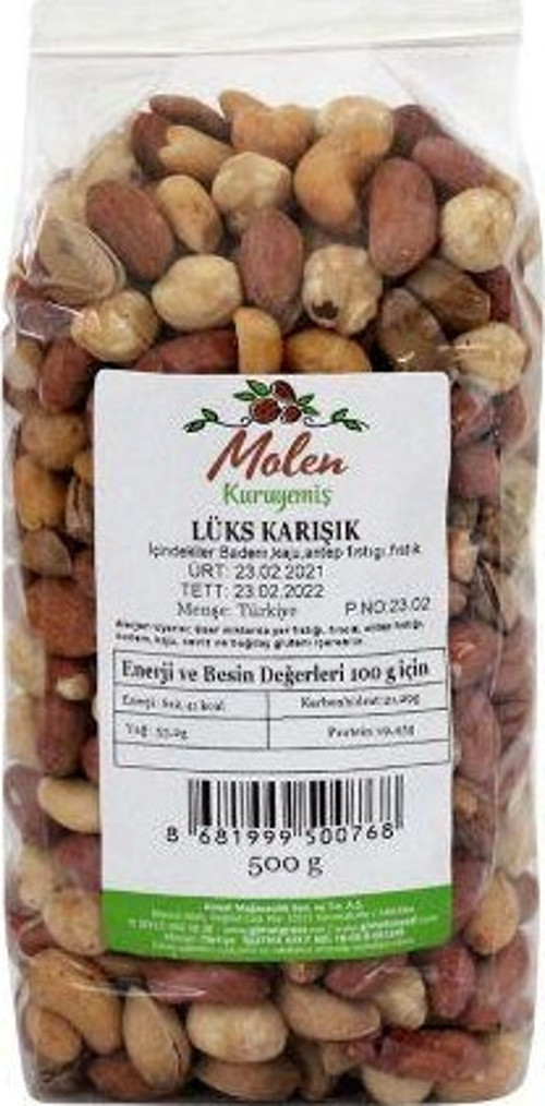 Lüks Karışık 500 Gr. ( Kuruyemiş ) (2'li)